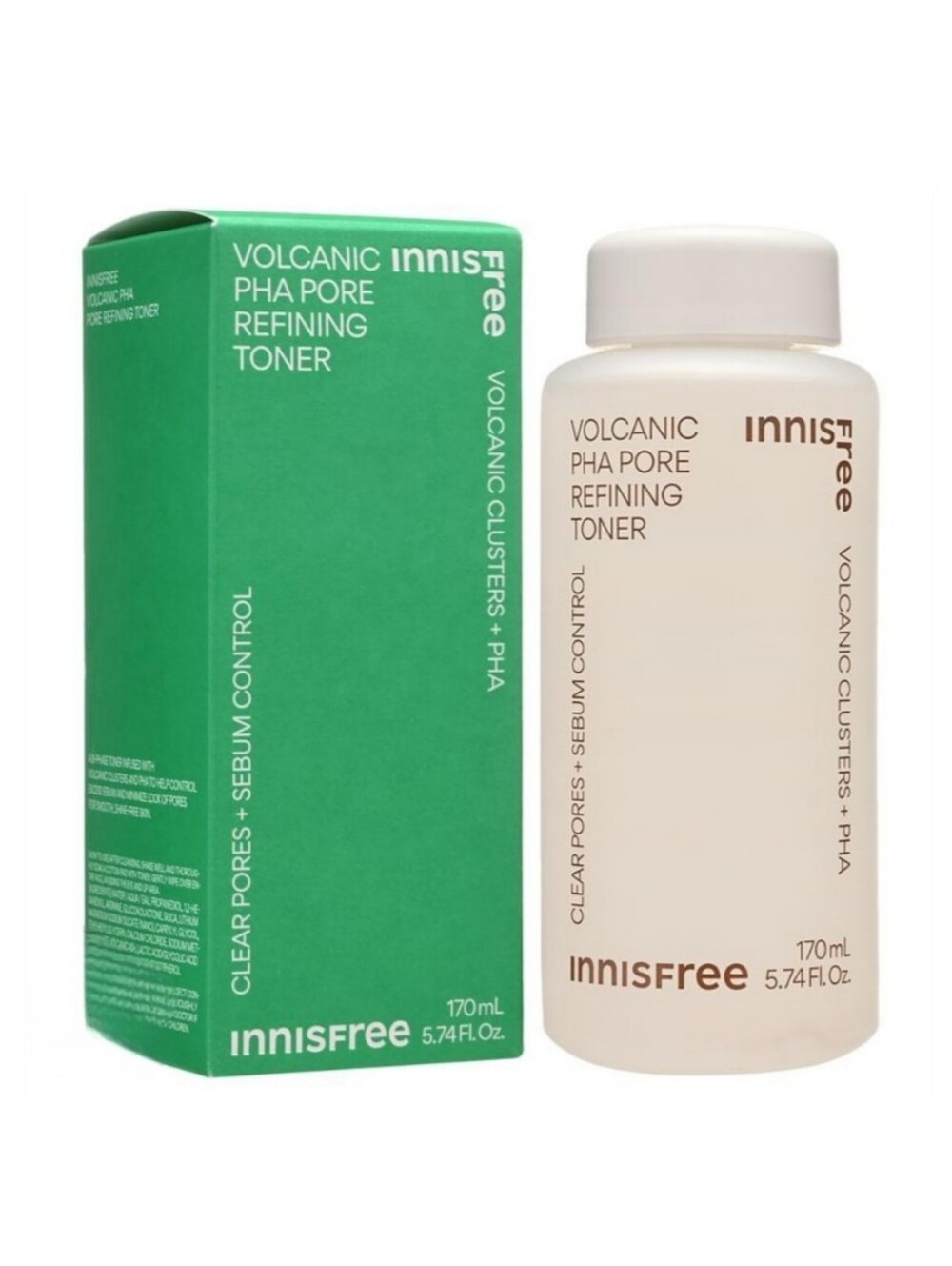 innisfree Volcanic PHA Pore Refining Toner, Clears Pores 150ml NIB